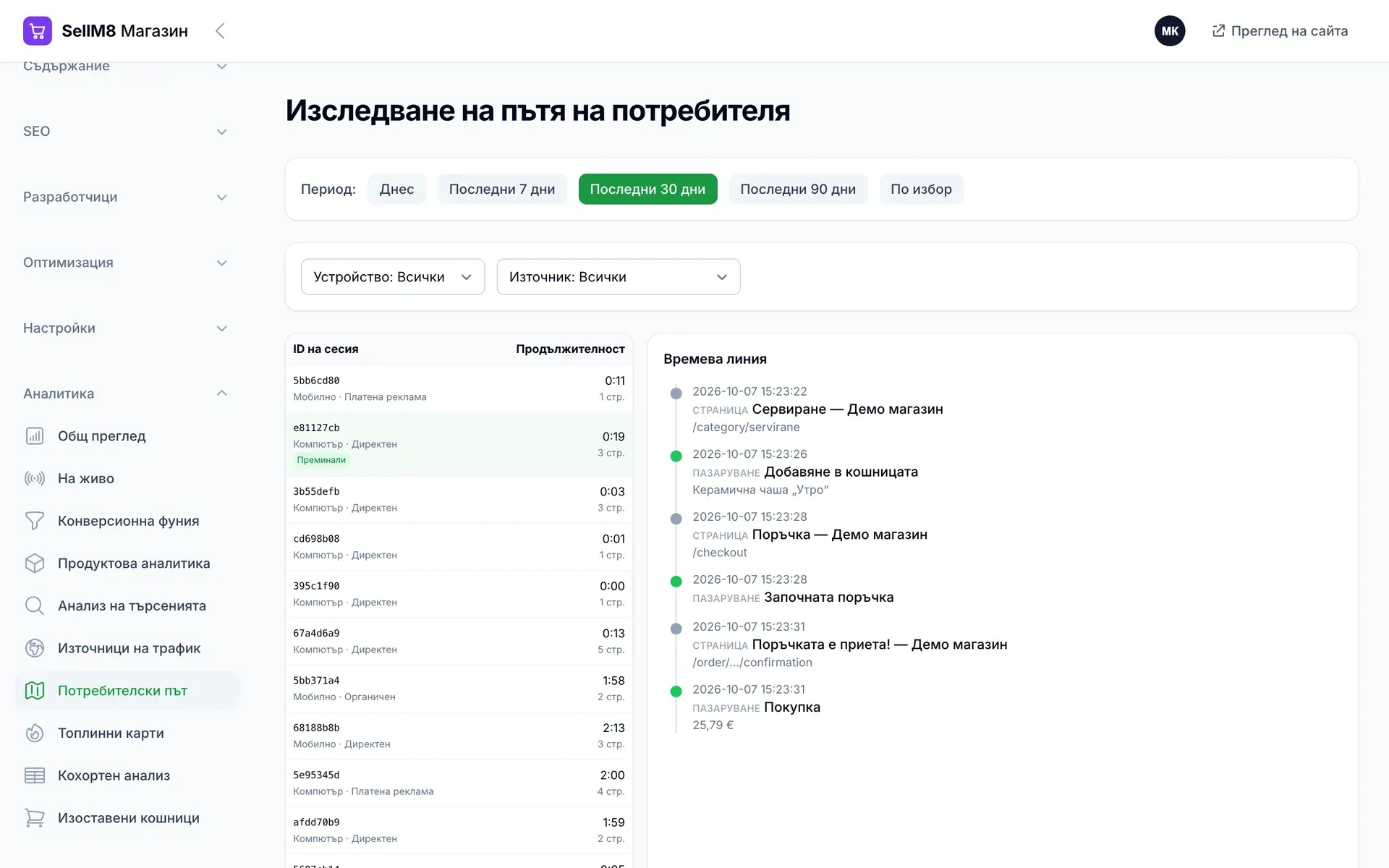 Пътят на клиента, стъпка по стъпка